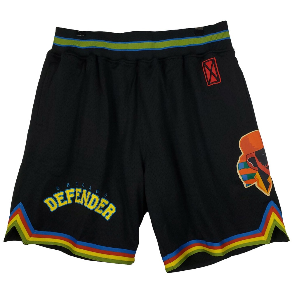 Hebru Brantley Mitchell & Ness‎ XL XLarge Jersey Shorts Embroidery Art Black NWT